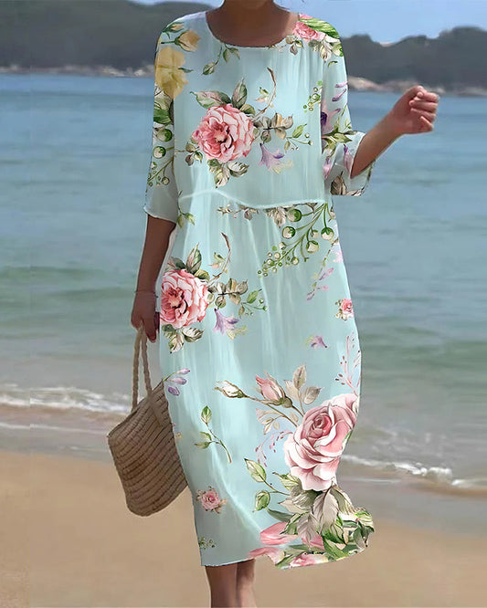 Maya™ | Elegant Floral Dress