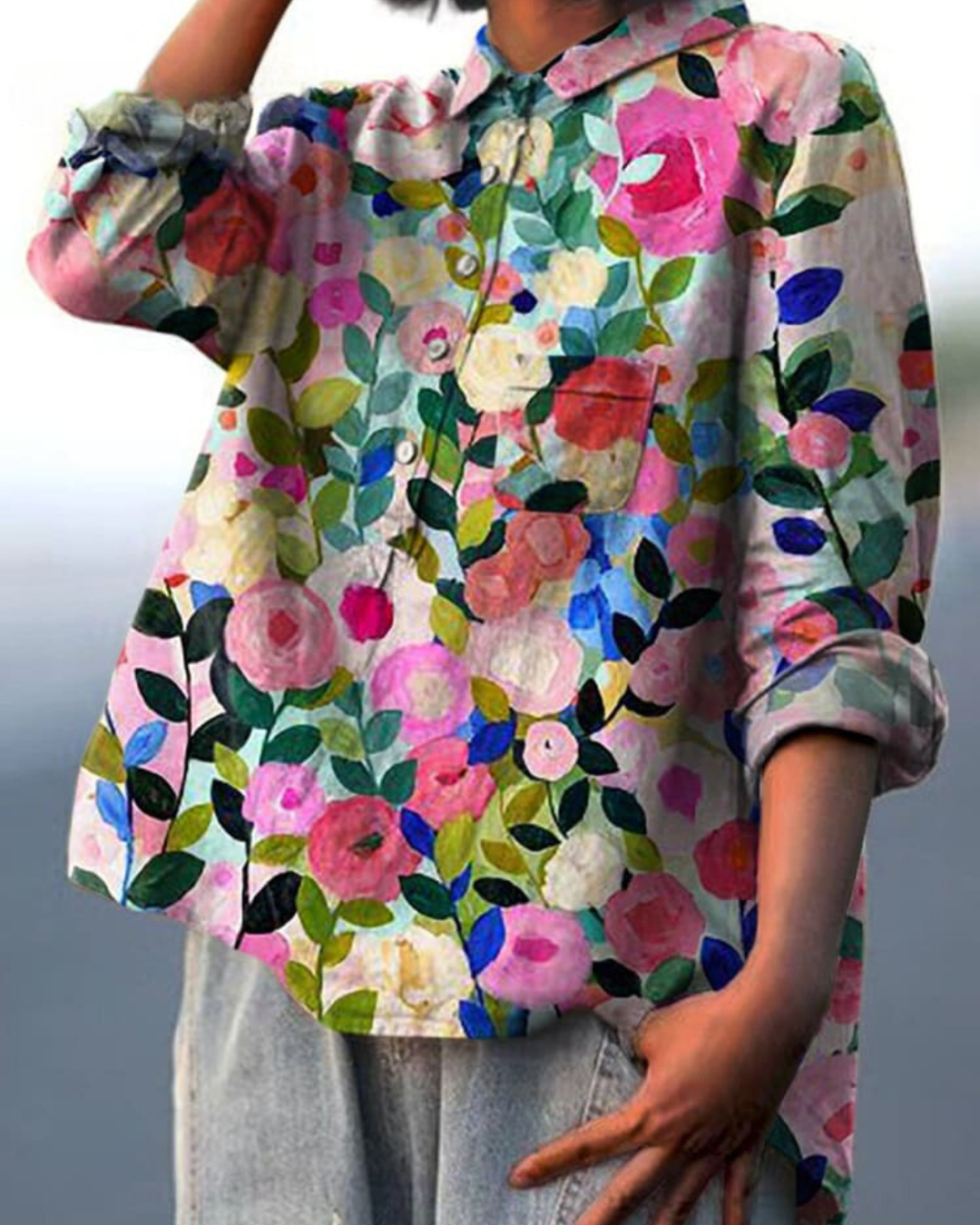 Rosalie™  | Blouse with floral print