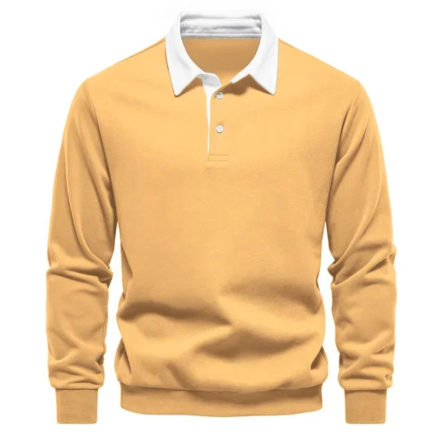 Grant | Classic Comfort Long-Sleeve Polo