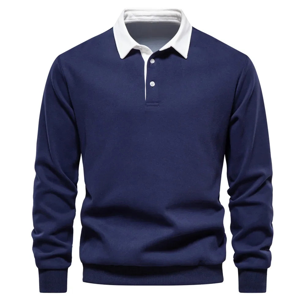 Grant | Classic Comfort Long-Sleeve Polo