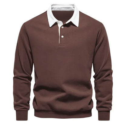 Grant | Classic Comfort Long-Sleeve Polo