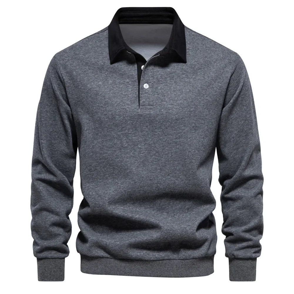 Grant | Classic Comfort Long-Sleeve Polo