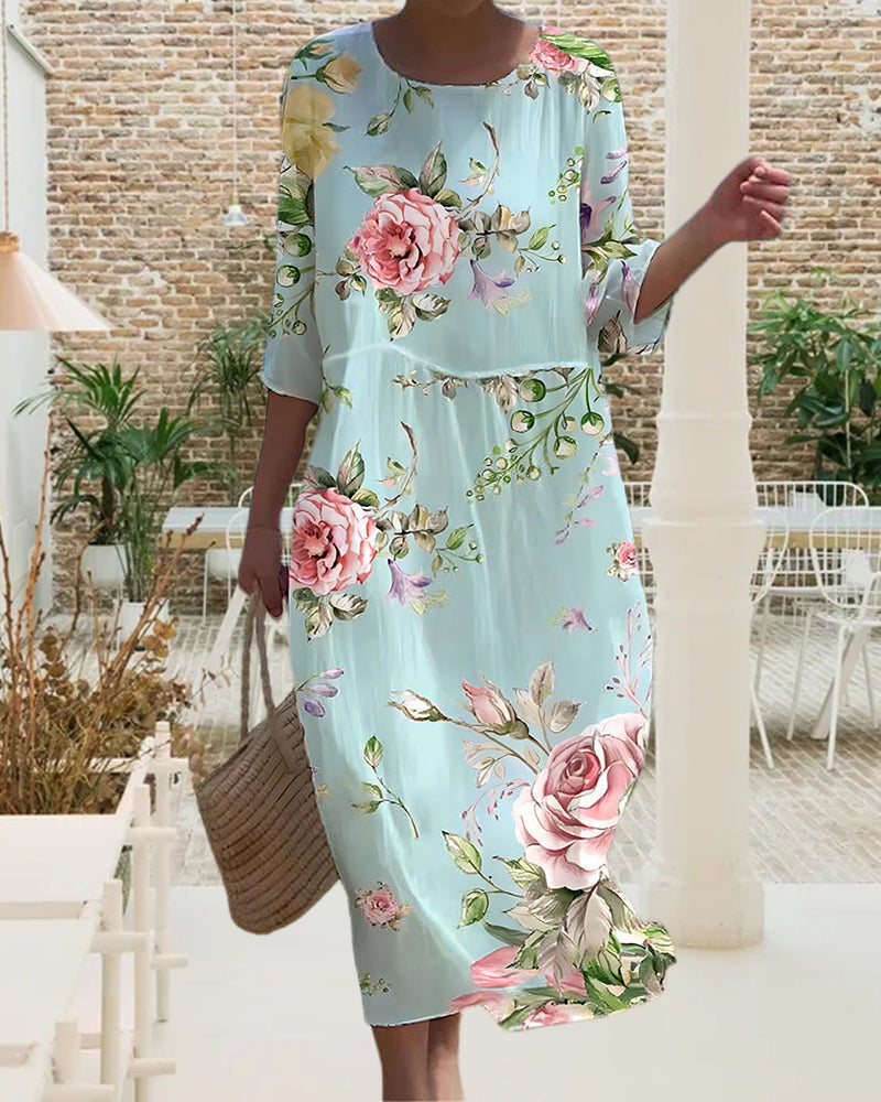 Maya™ | Elegant Floral Dress