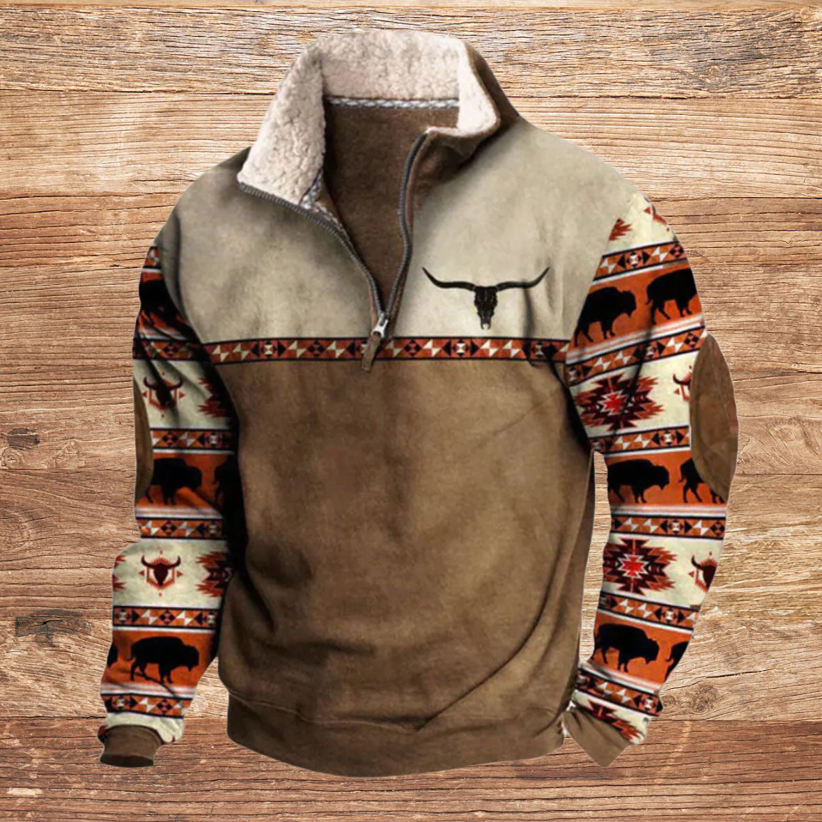 Rustler | Cozy Western Half-Zip Sweater